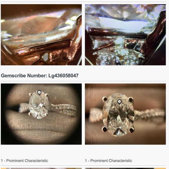 Lab-Created Diamonds by KAY Oval-Cut Engagement Ring 1-1/4 ct tw 14K White Gold - Picture 7 of 9